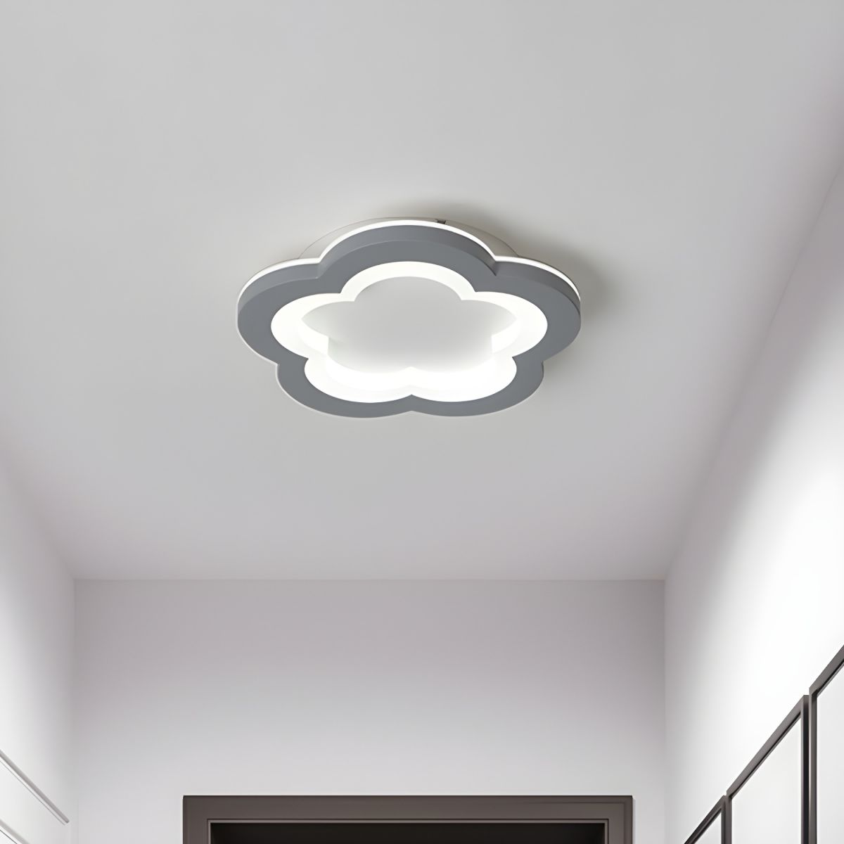 Nordic Minimalist Flower Ceiling Light | Lumena