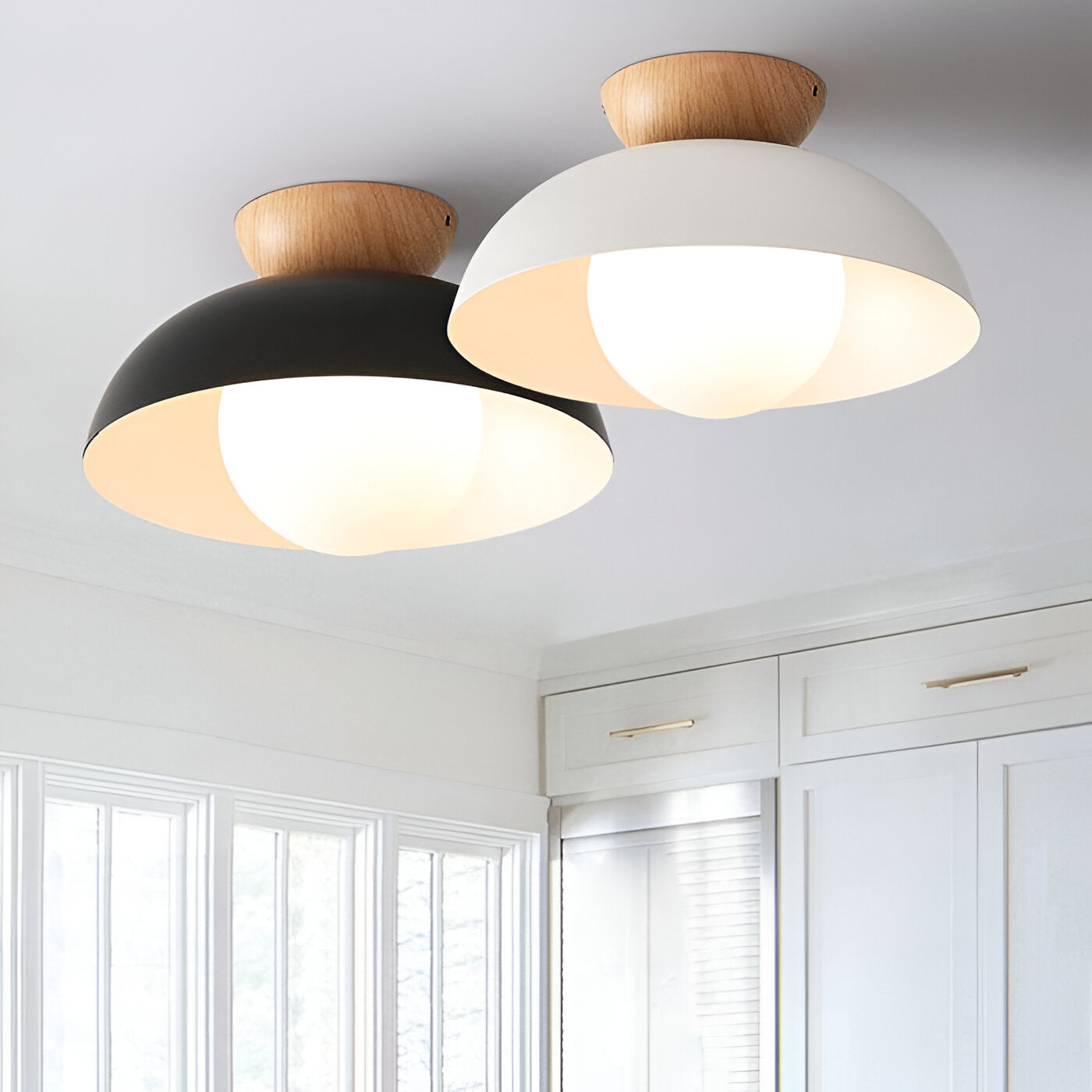 Nordic Minimalist Iron Ceiling Light Shade Fixture | Selaro
