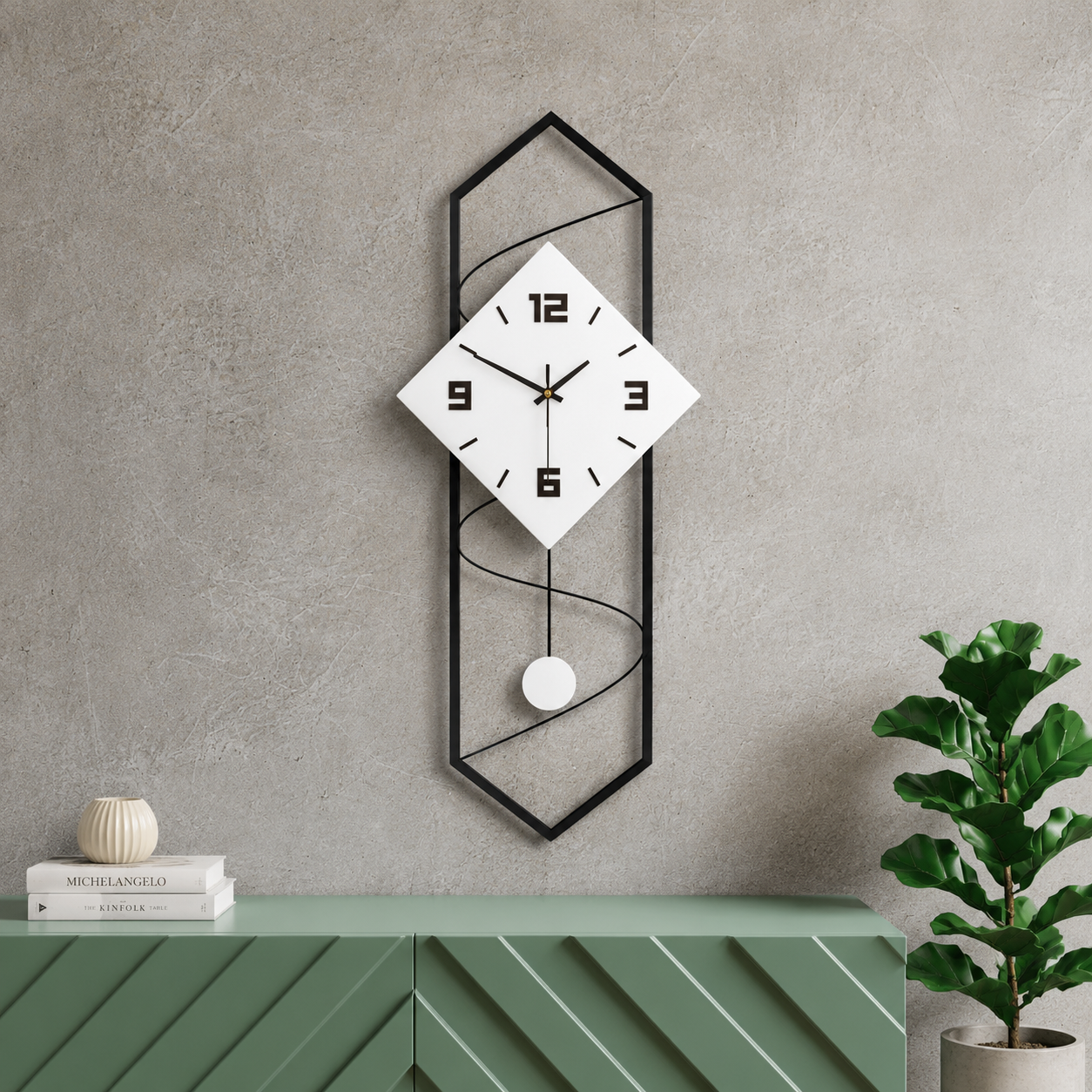 Nordic Minimalist Metal Wall Clock Silent Quartz | Drelvio
