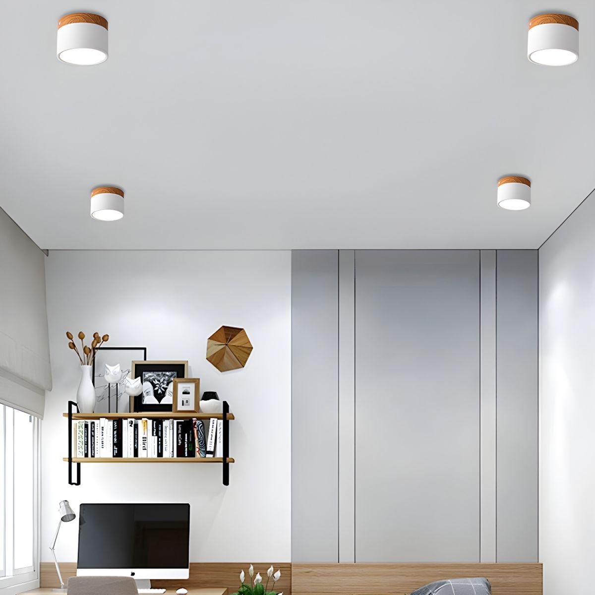 Nordic Modern LED Flush Mount Ceiling Light | Calenne