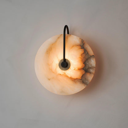 Nordic Natural Alabaster Marble Wall Light Modern Design | Albrin