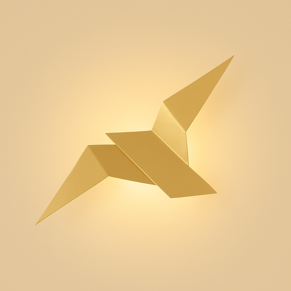 Nordic Origami Metal LED Indoor Wall Light Fixture | Lumvora
