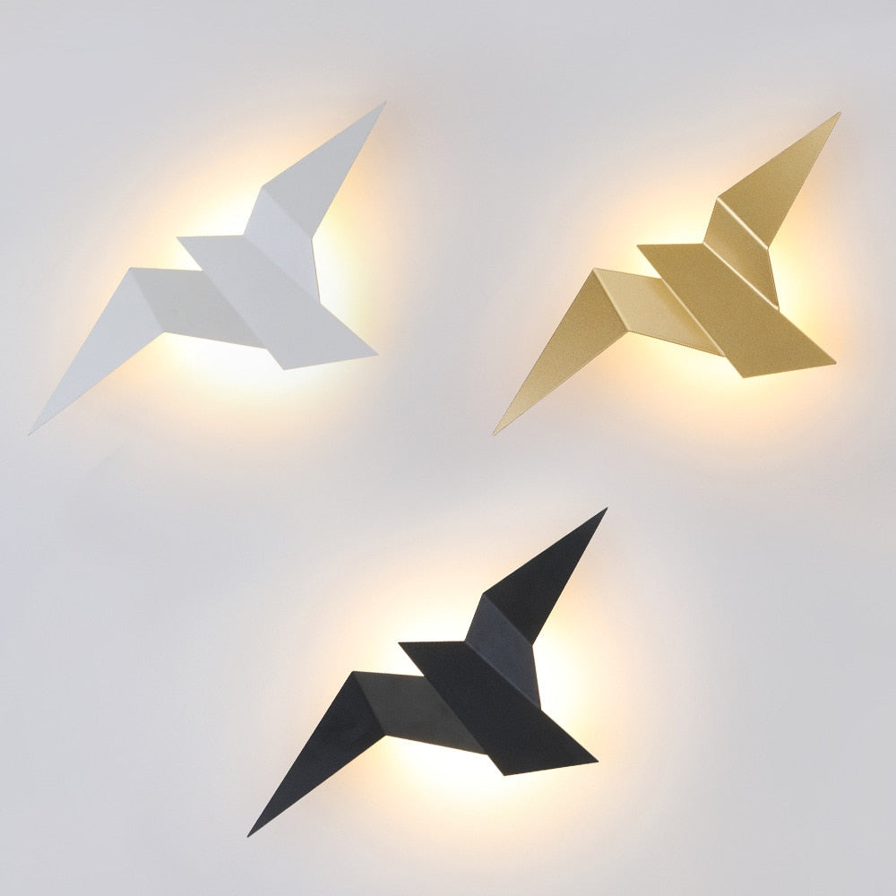 Nordic Origami Metal LED Indoor Wall Light Fixture | Lumvora