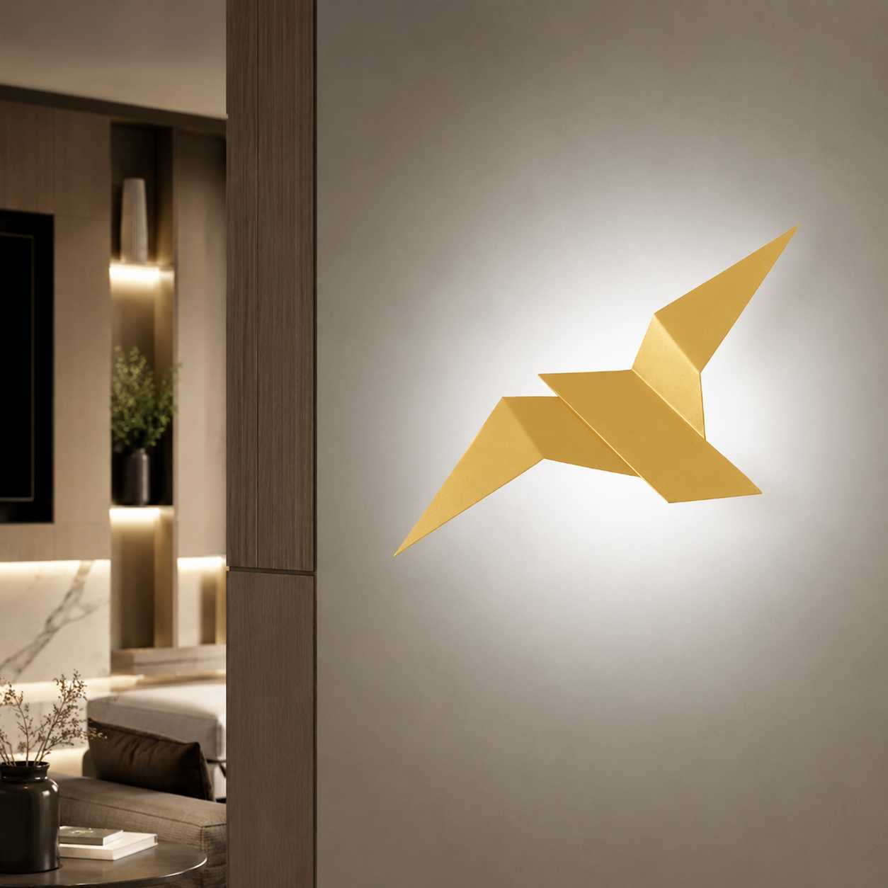 Nordic Origami Metal LED Indoor Wall Light Fixture | Lumvora
