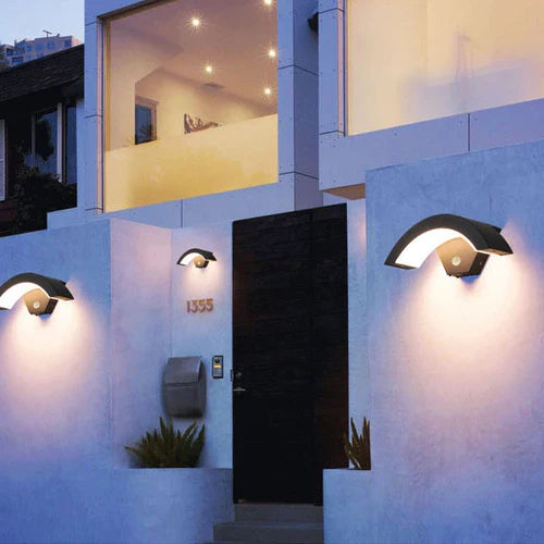 Nordic Outdoor Metal Wall Light with Motion Sensor LED | Worexa