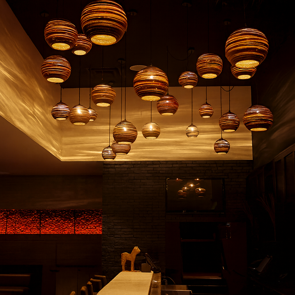 Nordic Paper Cardboard Pendant Light E27 | Lunaroa