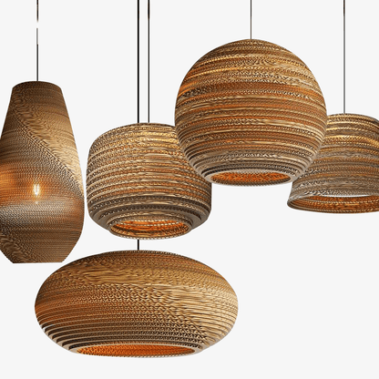 Nordic Paper Cardboard Pendant Light E27 | Lunaroa