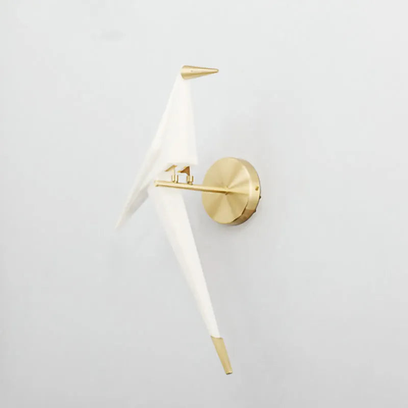 Nordic Paper Crane Acrylic LED Indoor Wall Light | Alnora