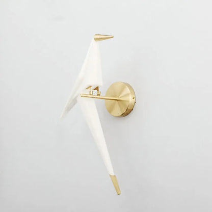 Nordic Paper Crane Acrylic LED Indoor Wall Light | Alnora
