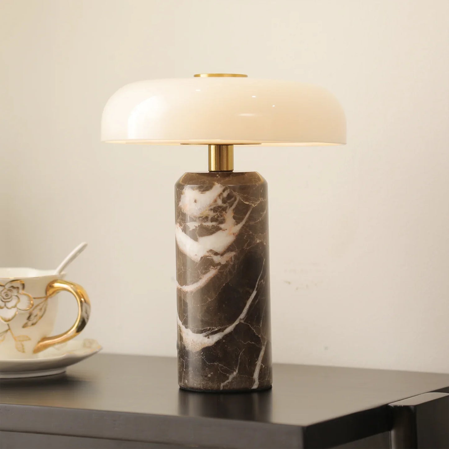 Nordic Portable LED Table Lamp with Marble Base | Nadoma