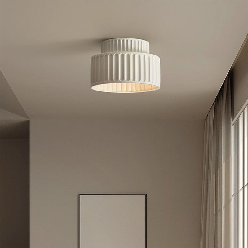 Nordic Resin Cylinder Ceiling Light Flush Mount | Vionne