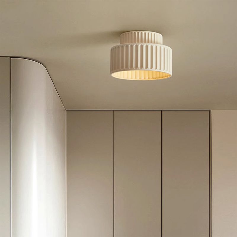 Nordic Resin Cylinder Ceiling Light Flush Mount | Vionne
