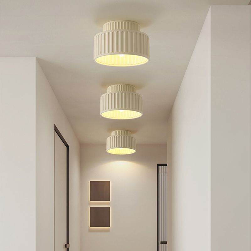 Nordic Resin Cylinder Ceiling Light Flush Mount | Vionne
