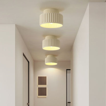 Nordic Resin Cylinder Ceiling Light Flush Mount | Vionne