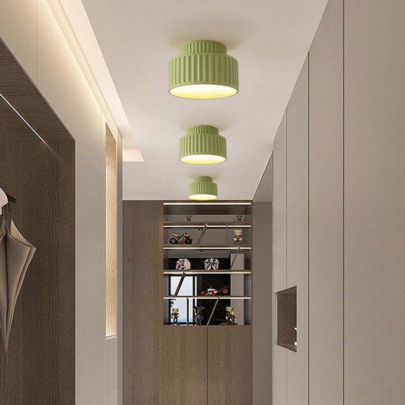 Nordic Resin Cylinder Ceiling Light Flush Mount | Vionne