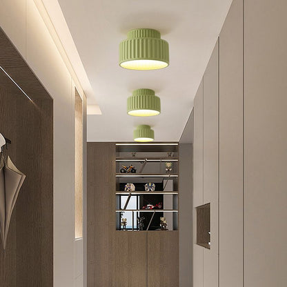 Nordic Resin Cylinder Ceiling Light Flush Mount | Vionne