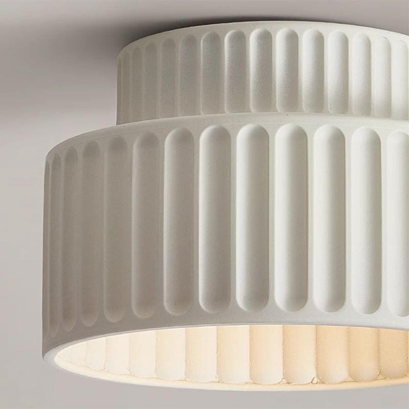 Nordic Resin Cylinder Ceiling Light Flush Mount | Vionne