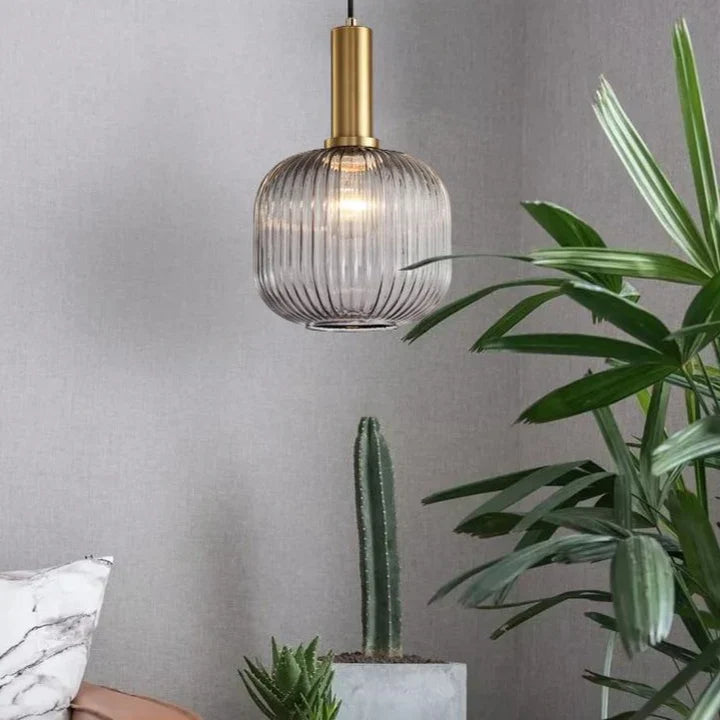 Nordic Retro Glass Pendant Light for Modern Interiors | Luvetis