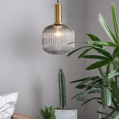 Nordic Retro Glass Pendant Light for Modern Interiors | Luvetis