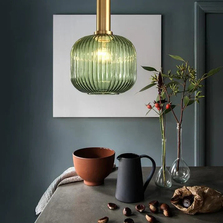 Nordic Retro Glass Pendant Light for Modern Interiors | Luvetis