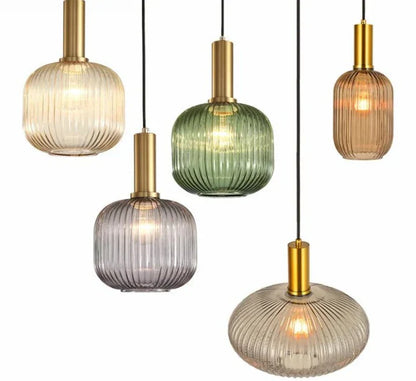 Nordic Retro Glass Pendant Light for Modern Interiors | Luvetis