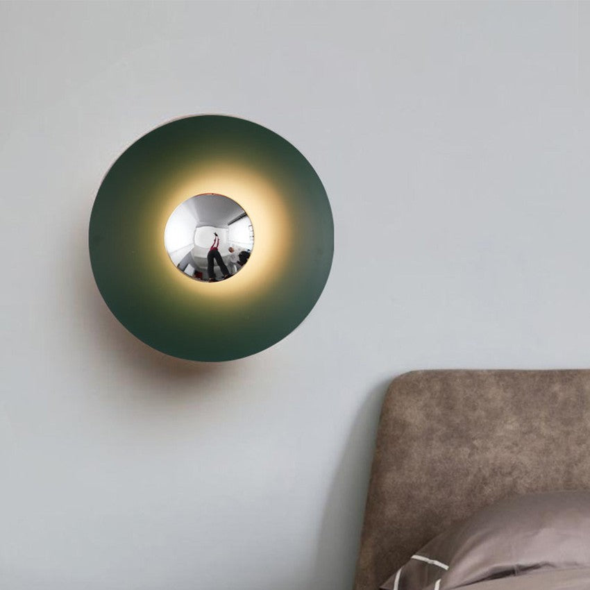 Nordic Round Metal LED Wall Light for Interiors | Tavena