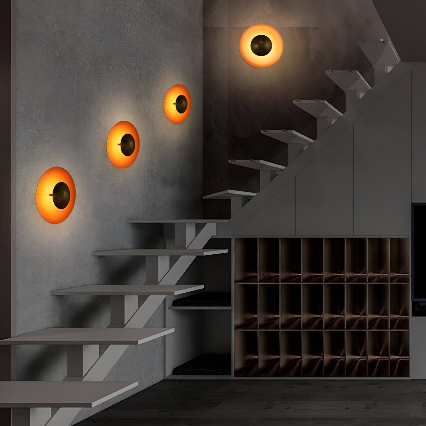 Nordic Round Metal LED Wall Light for Interiors | Tavena