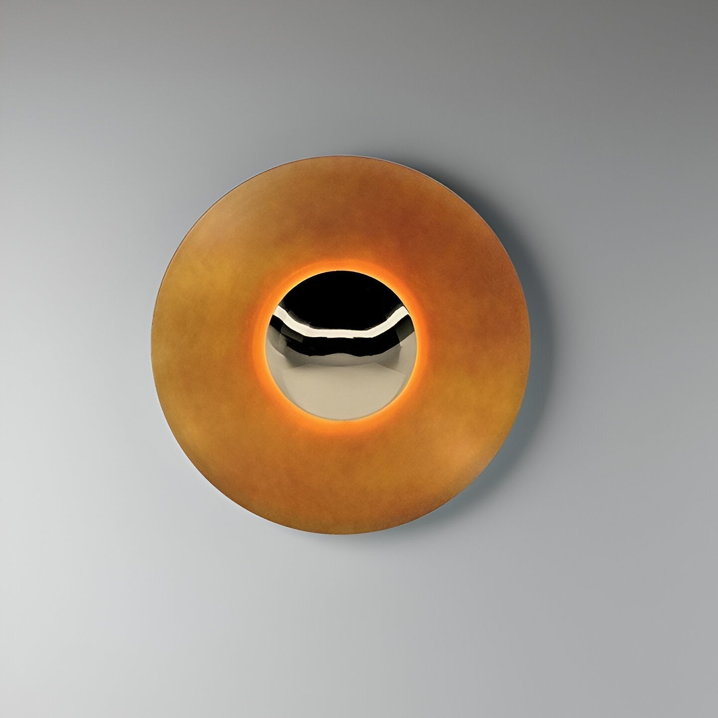 Nordic Round Metal LED Wall Light for Interiors | Tavena