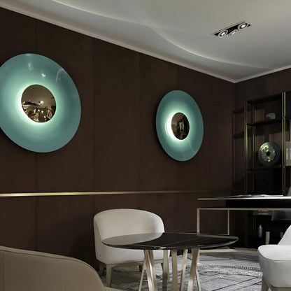 Nordic Round Metal LED Wall Light for Interiors | Tavena