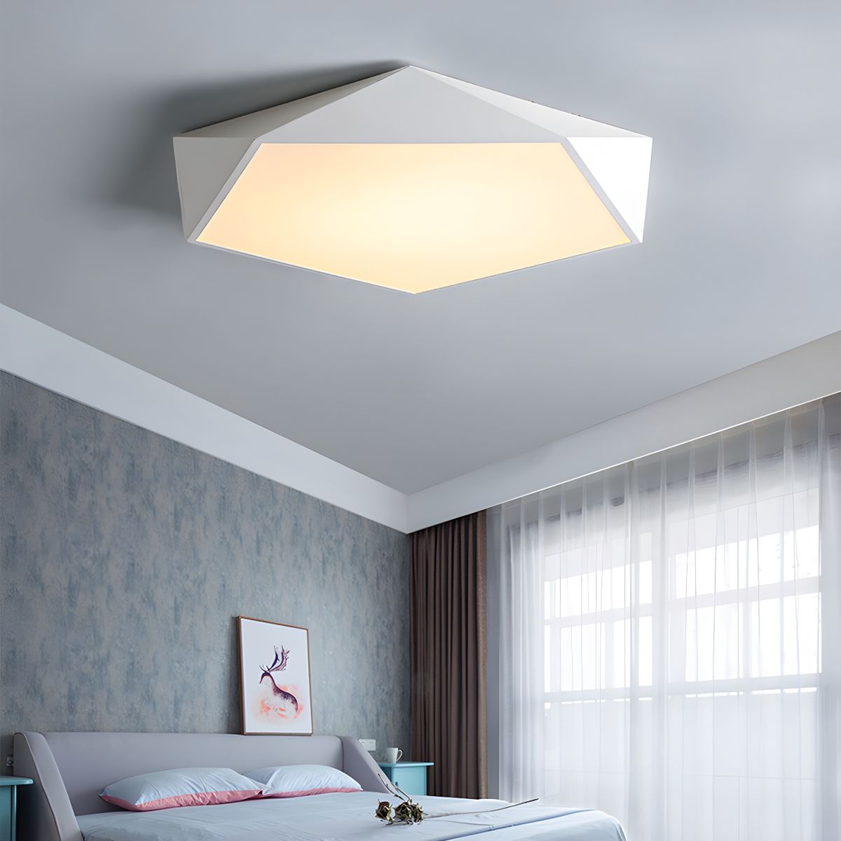 Nordic Slim Acrylic LED Flush Mount Ceiling Light | Senara