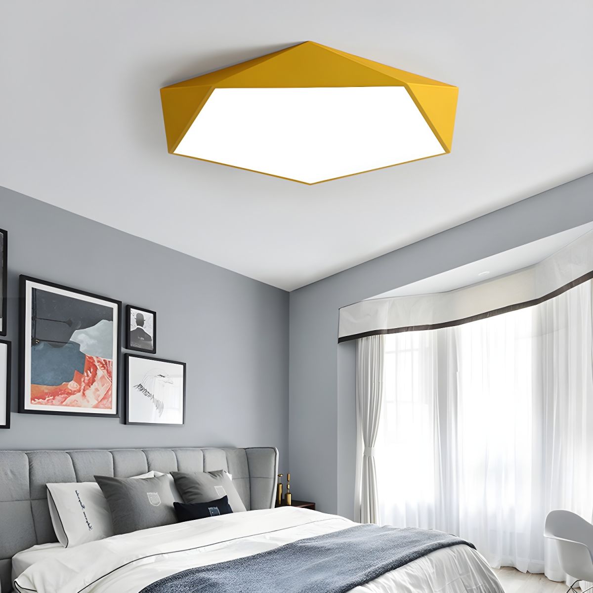 Nordic Slim Acrylic LED Flush Mount Ceiling Light | Senara