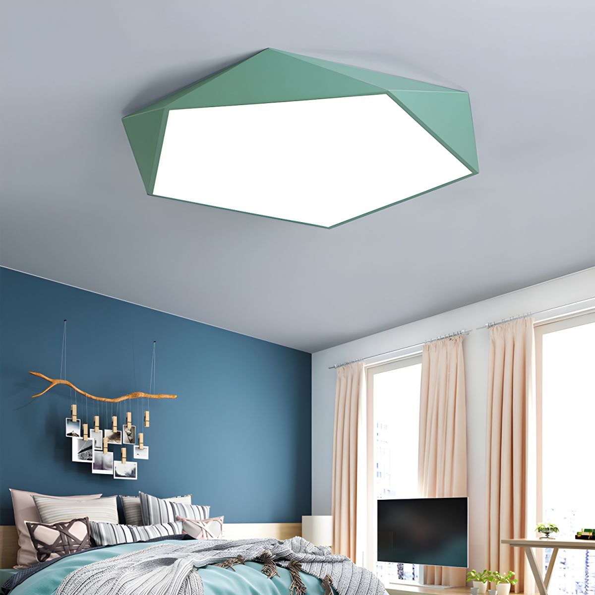 Nordic Slim Acrylic LED Flush Mount Ceiling Light | Senara