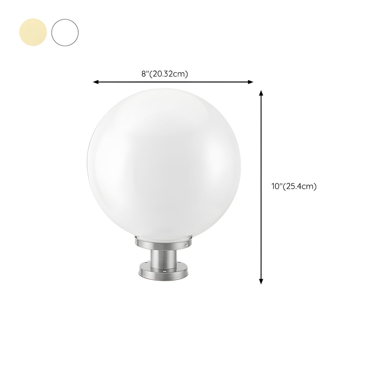 Nordic Solar Metal Sphere Outdoor Light | Elvaro