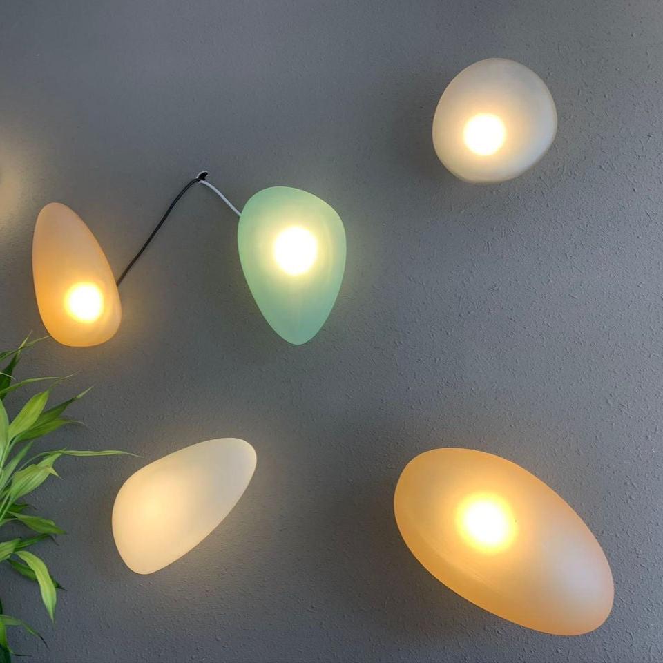 Nordic Stained Glass LED Wall Light for Interiors | Vitrale