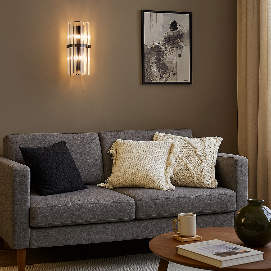 Nordic Stainless Steel Wall Lamp for Living Room | Glimora