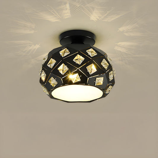 Nordic Style Ceiling Light with Crystal Accent | Luravia