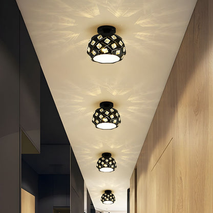 Nordic Style Ceiling Light with Crystal Accent | Luravia