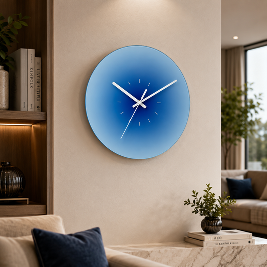 Nordic Style Glass Face Silent Quartz Wall Clock | Norlume