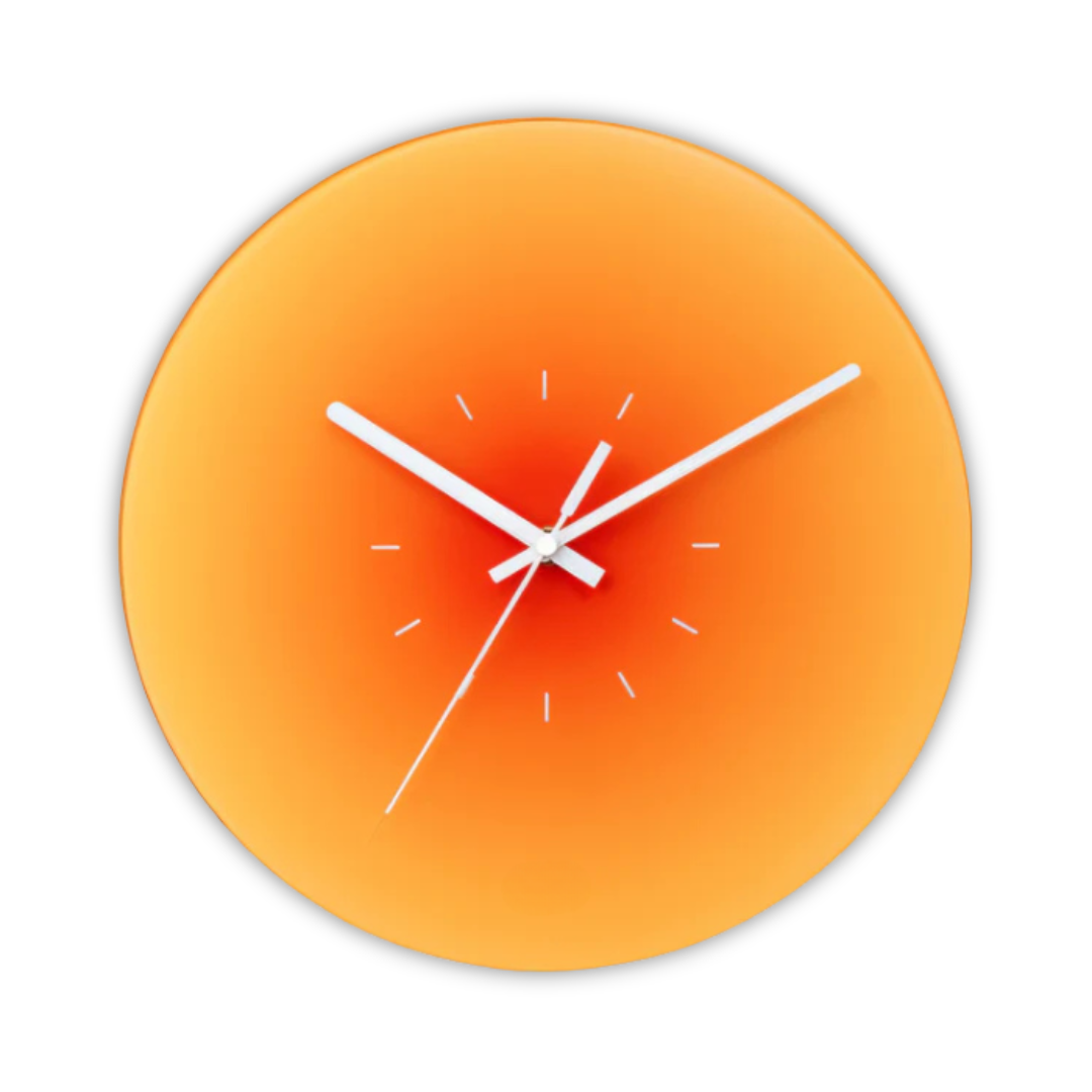 Nordic Style Glass Face Silent Quartz Wall Clock | Norlume