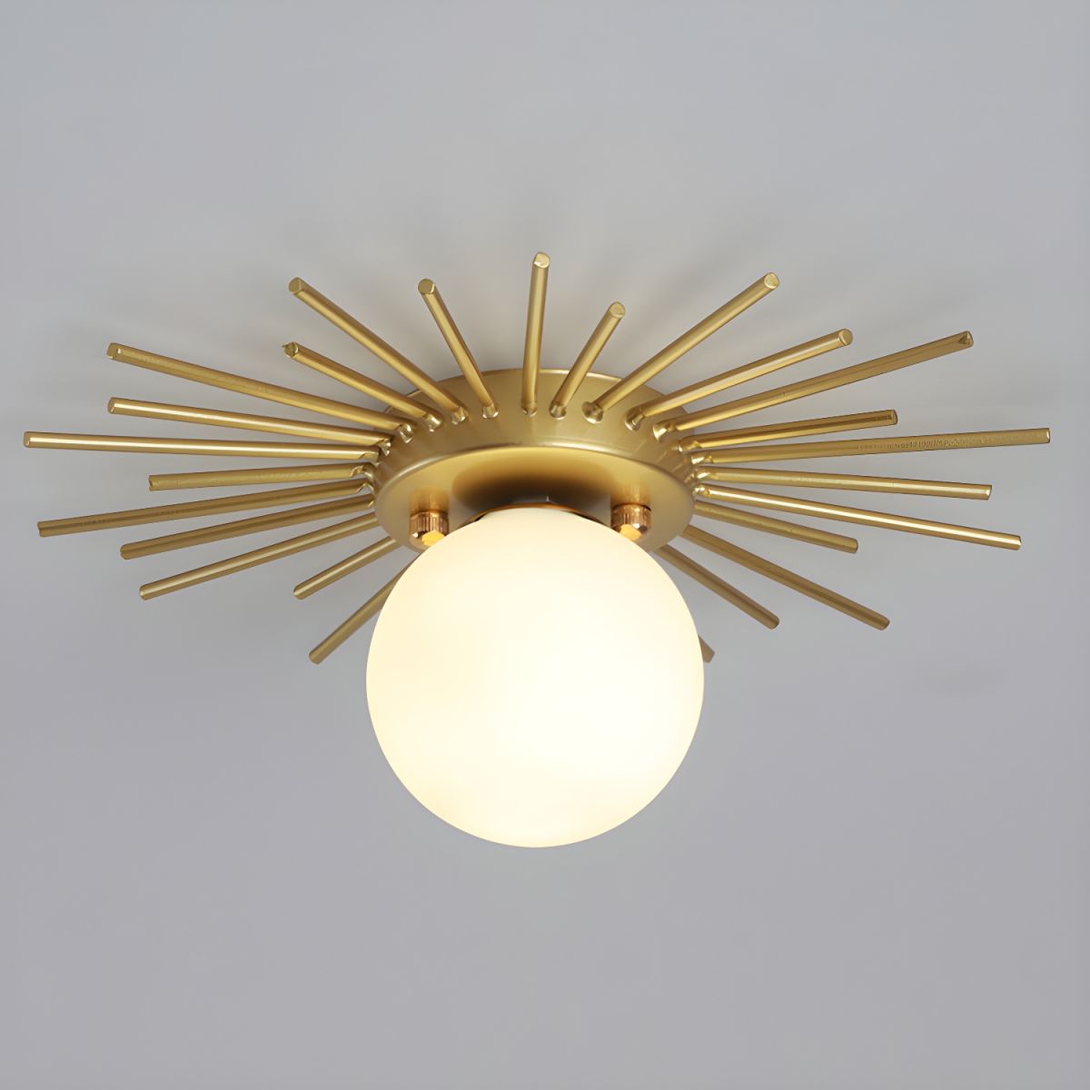 Nordic Style Glass Flush Ceiling Light Fixture | Liorvo