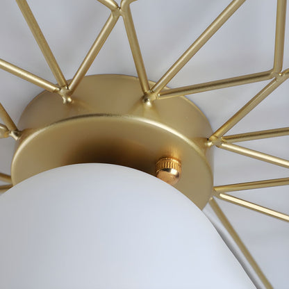 Nordic Style Glass Flush Ceiling Light Fixture | Liorvo