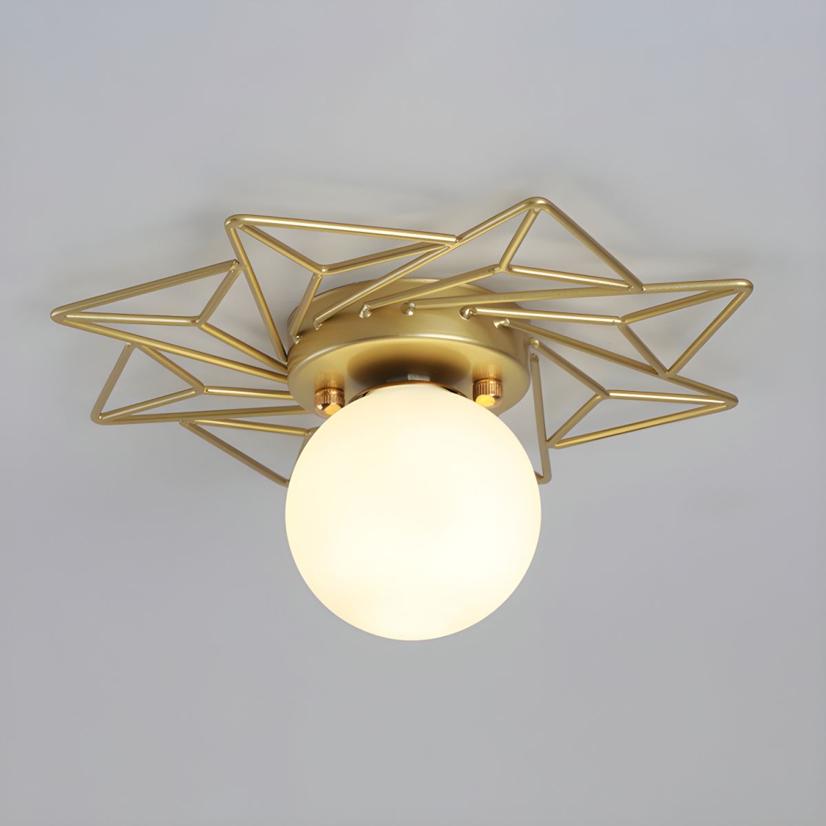 Nordic Style Glass Flush Ceiling Light Fixture | Liorvo