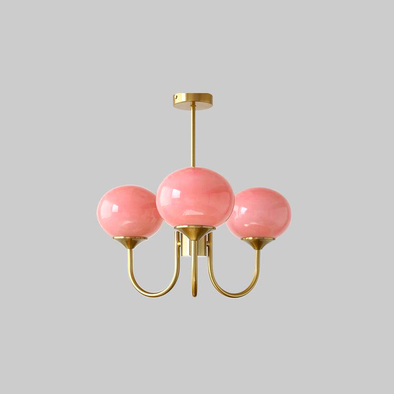 Nordic Style Glass Shade Chandelier | Telvaro