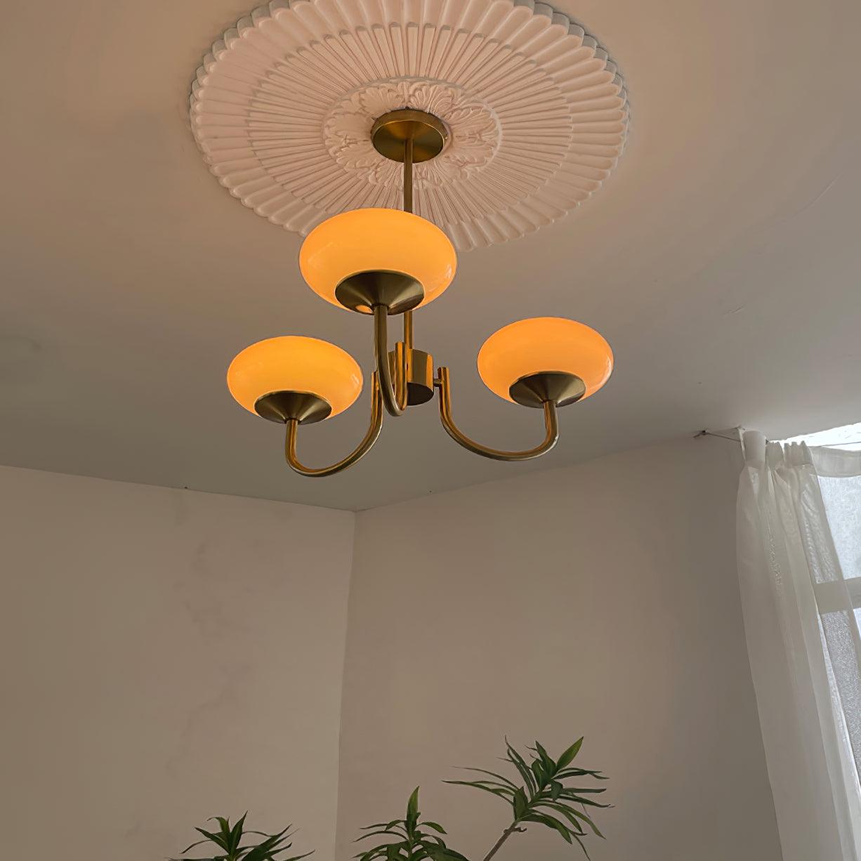 Nordic Style Glass Shade Chandelier | Telvaro