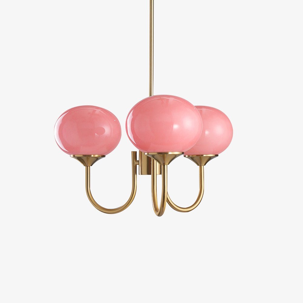 Nordic Style Glass Shade Chandelier | Telvaro