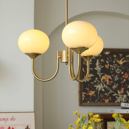 Nordic Style Glass Shade Chandelier | Telvaro