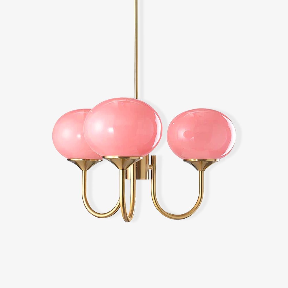 Nordic Style Glass Shade Chandelier | Telvaro