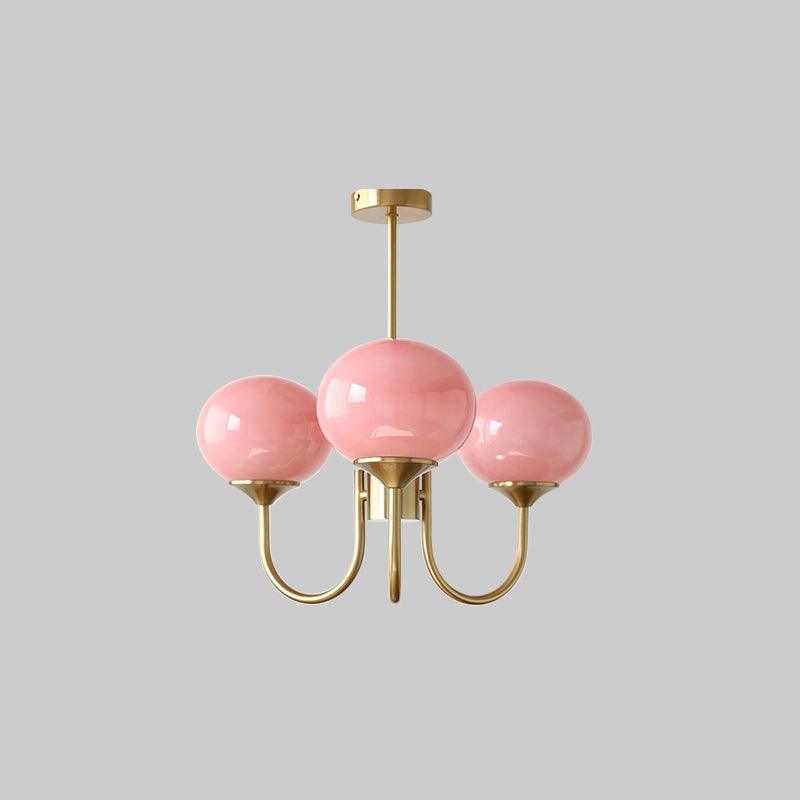 Nordic Style Glass Shade Chandelier | Telvaro