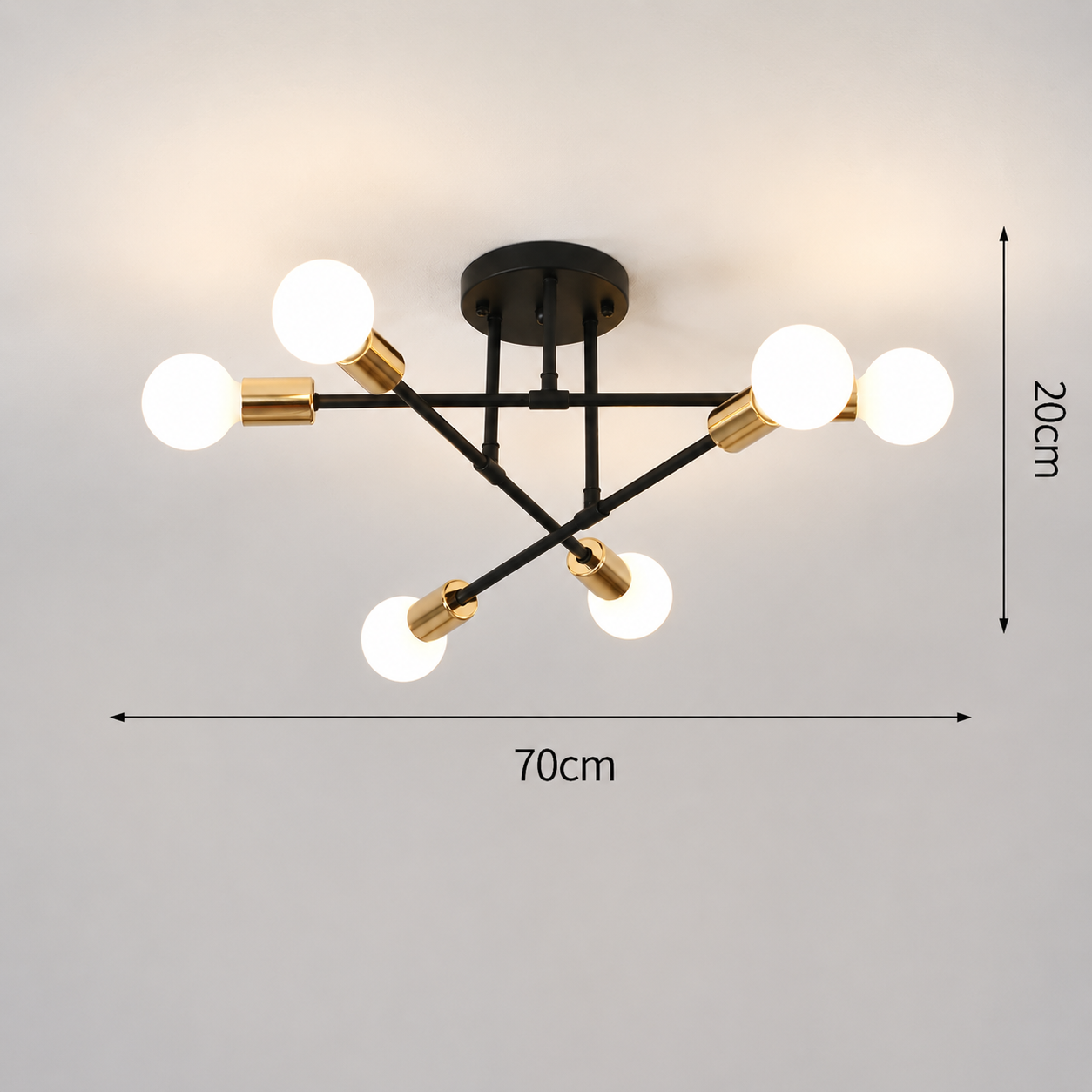 Nordic Style Metal Ceiling Light Fixture for Modern Spaces | Norira