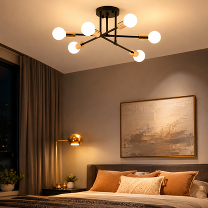 Nordic Style Metal Ceiling Light Fixture for Modern Spaces | Norira